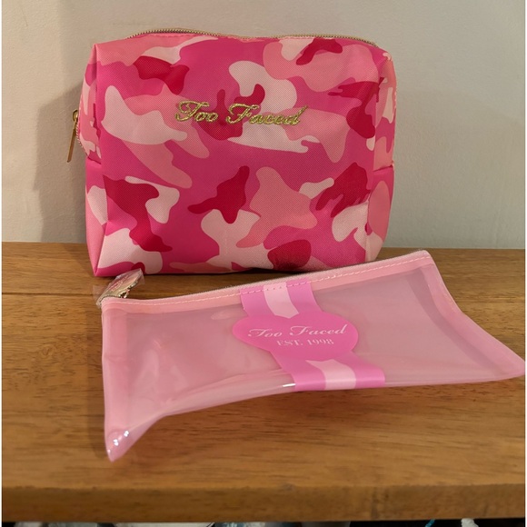 Too Faced Make Up Travel Bags Bundle of Two NWOT - Picture 2 of 11